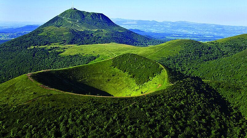 Saint Agur´s oprindelse landskabet Auvergne